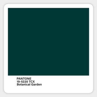 pantone 19-5220 TCX Botanical Garden Sticker